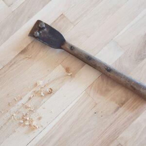hardwood floor and tool